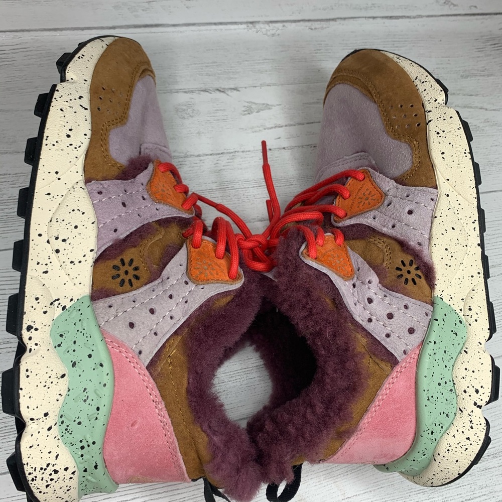 Flower mountain suede fur men’s  sneakers/7 - Picture 12 of 14